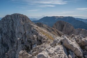Pedraforca-10 views from the summit of the limestone ridge mountain