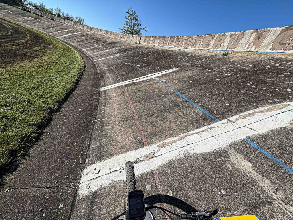 Bike riding on Velodrome