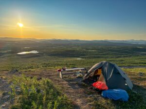 Tent in Swedish Tundra