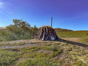 Sami Hunters shelter in Sweden
