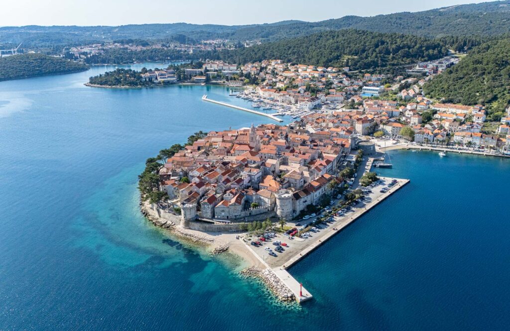 Korčula town in Croatia