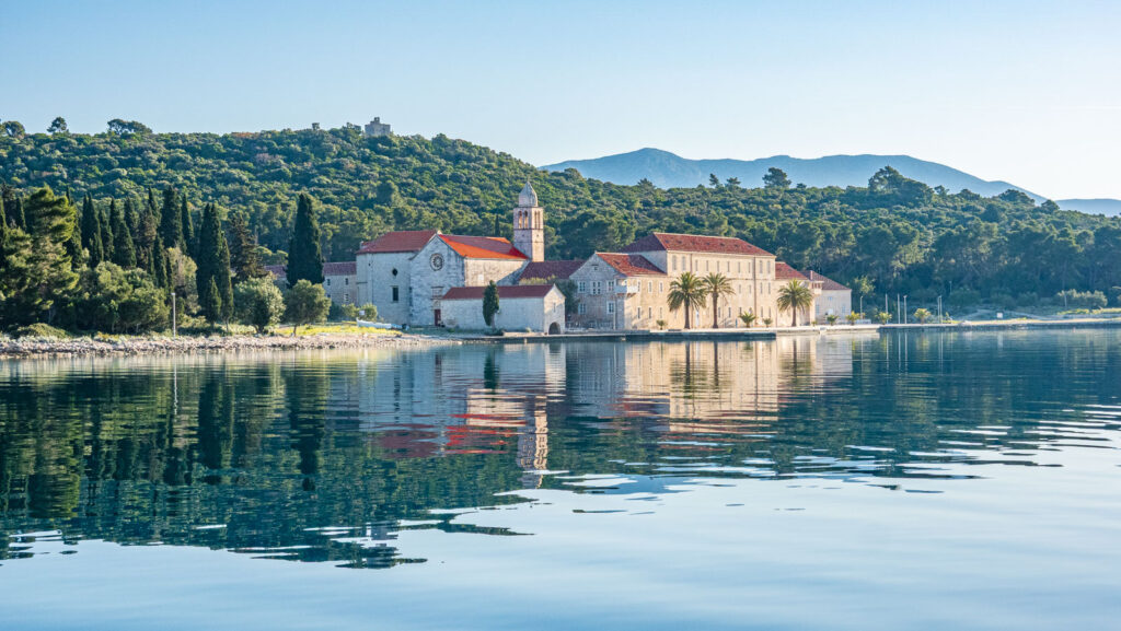 Monastery in Croatia near the mediterranean sea