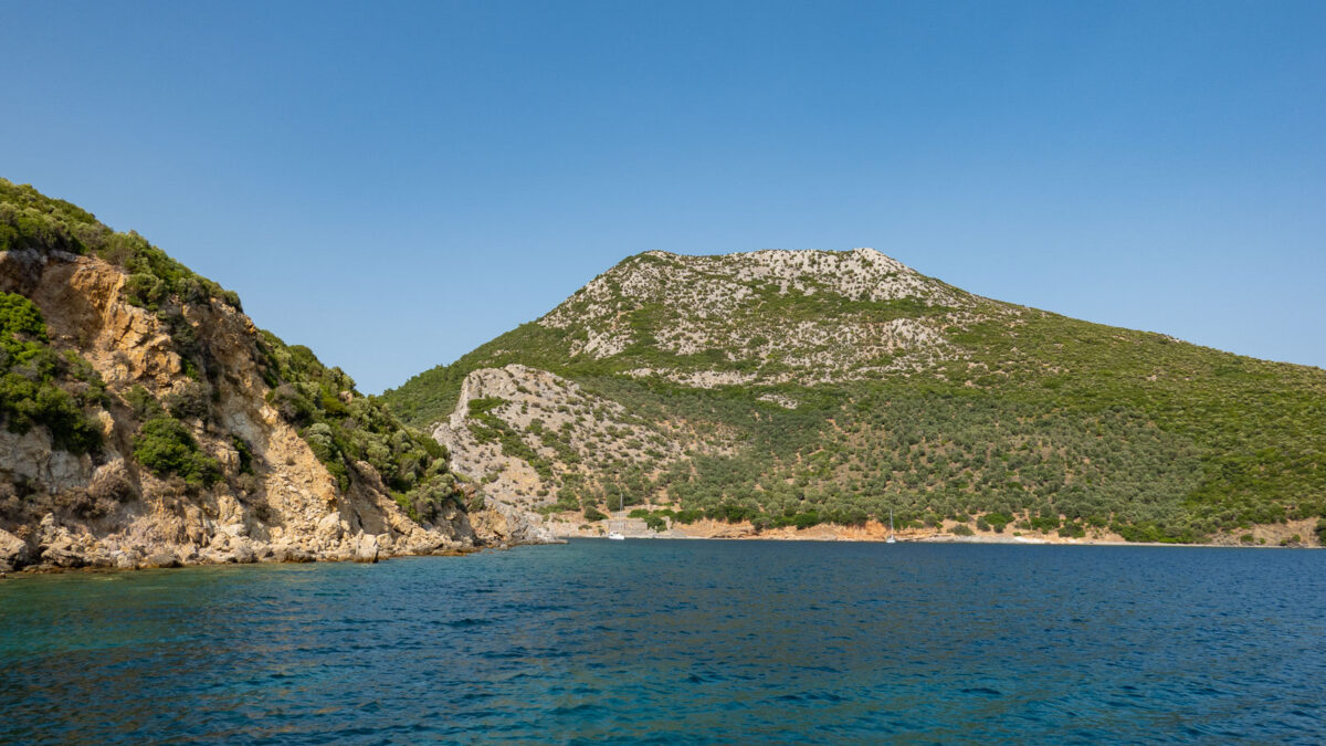anchoring bay on the Lesbos island